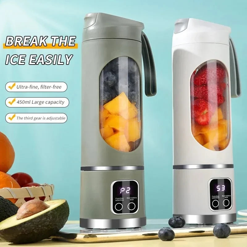 Portable rechargeable smoothie blender