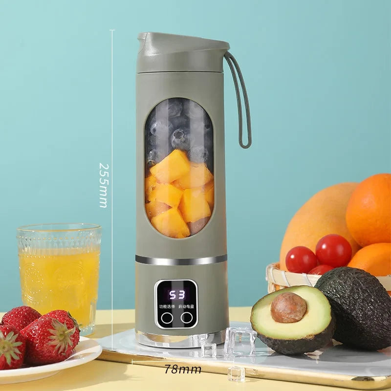 Portable rechargeable smoothie blender