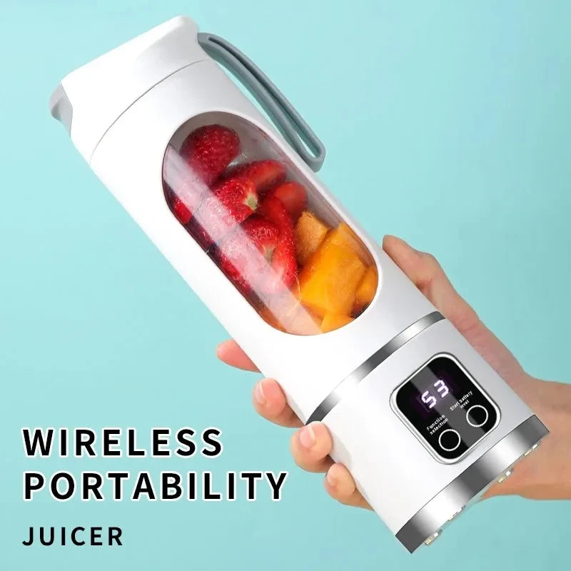 Portable rechargeable smoothie blender